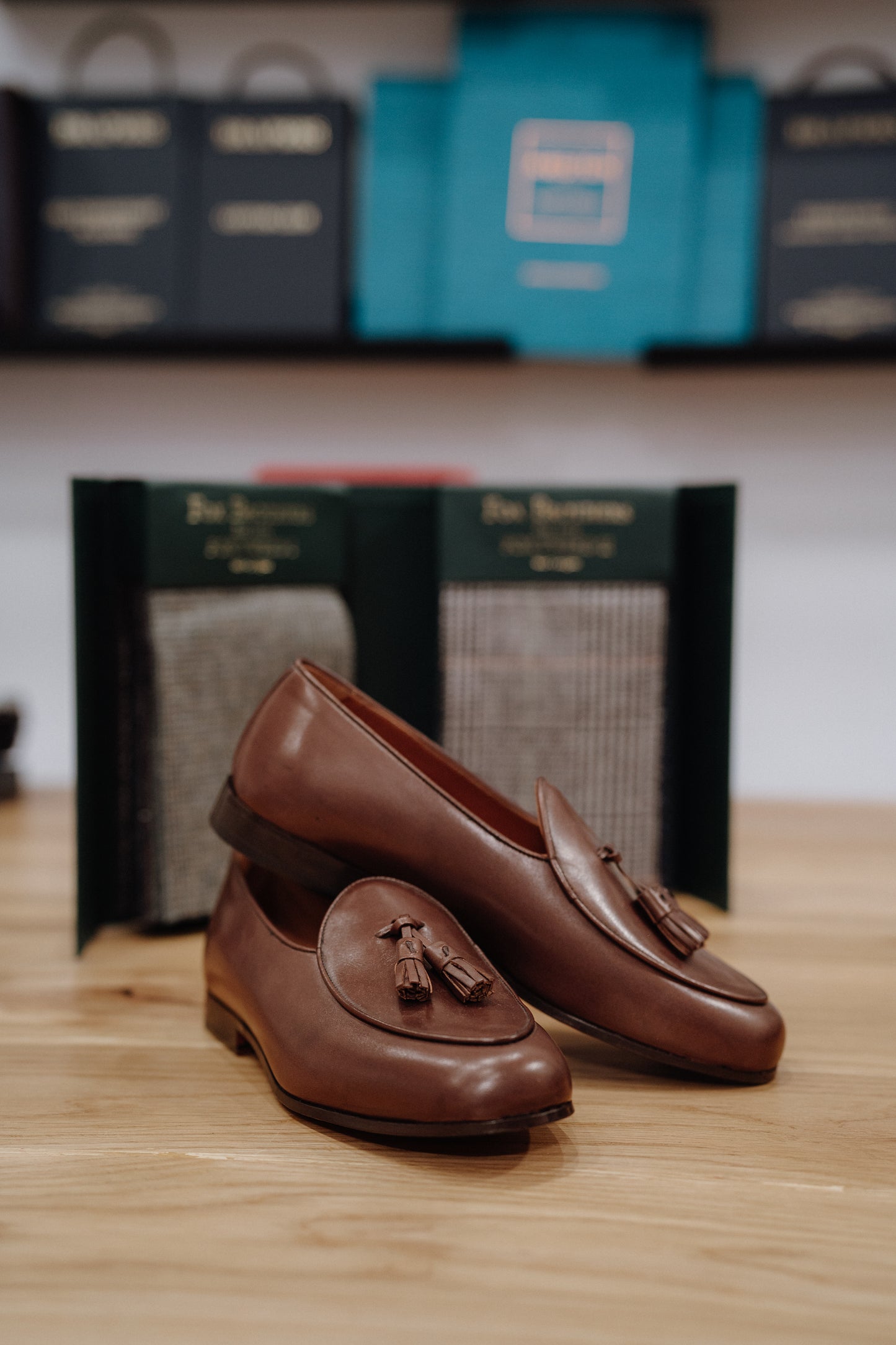 MOCASINES MARRONES BORLAS