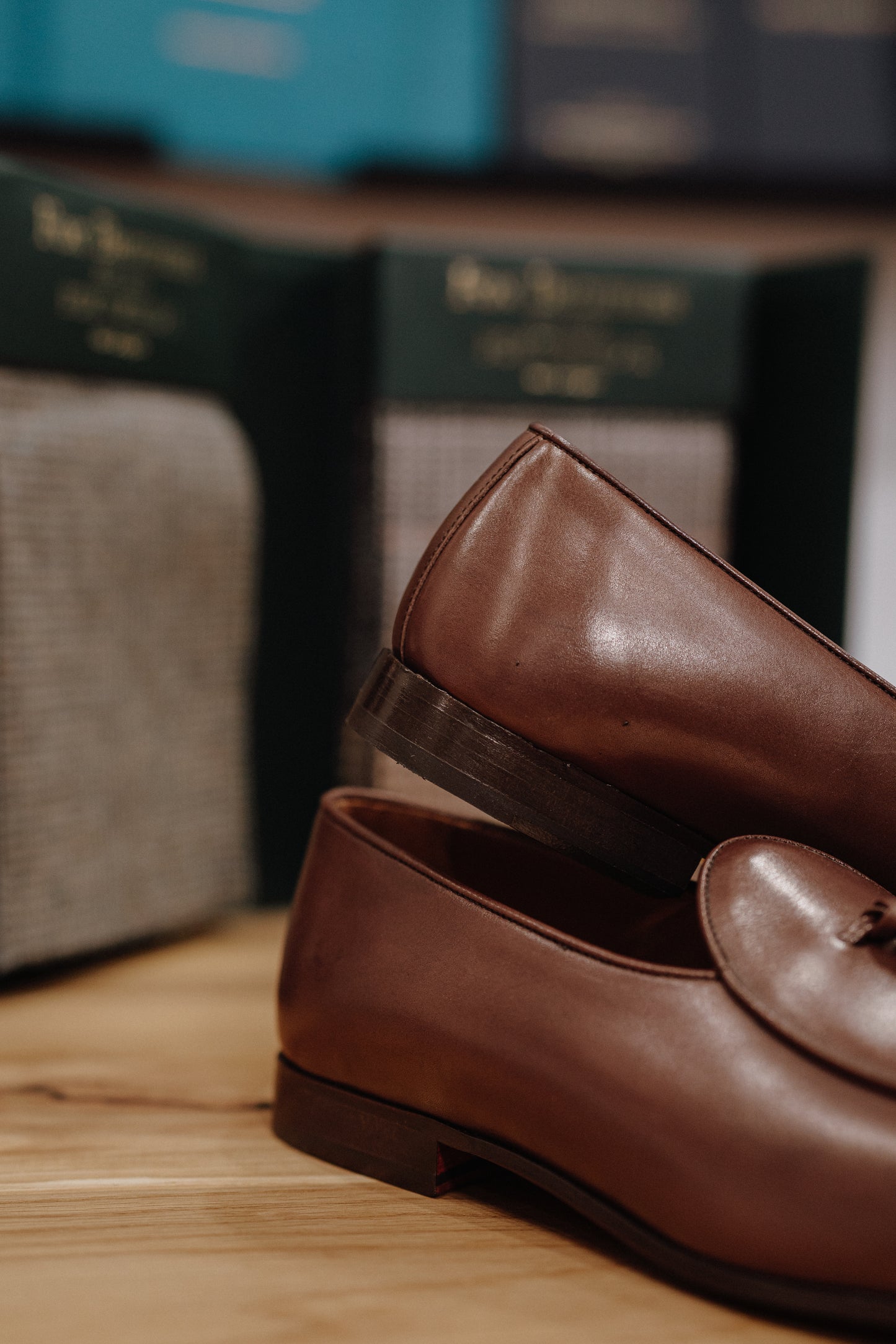 MOCASINES MARRONES BORLAS