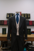 CLASSIC MORNING SUIT WITH BEIGE WAISTCASE