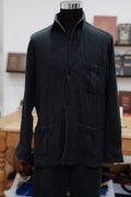 Camisa Pijamera Azul Marino en Algodón