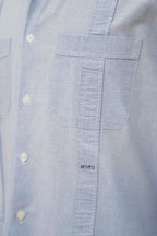 Guayabera Cubana Celeste en Lino y Algodón