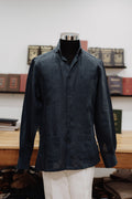 Guayabera Azul Marino en Lino