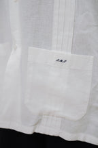 Guayabera Blanca en Lino y Algodón