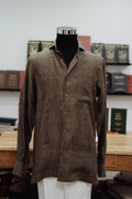 Guayabera Chocolate en Lino