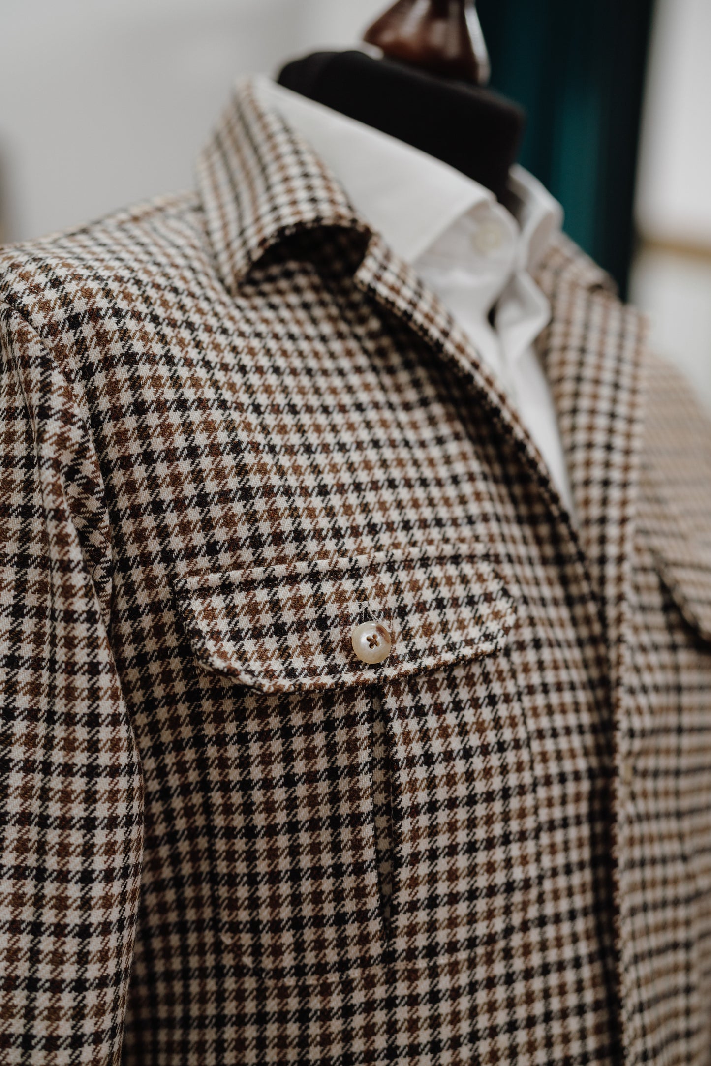 SOBRECAMISA SAFARI FOX BROTHERS (PATA DE GALLO)