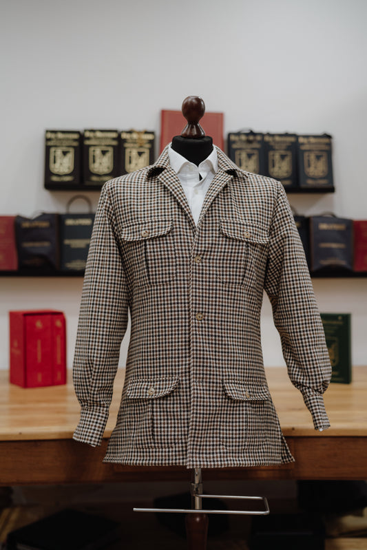 SOBRECAMISA SAFARI FOX BROTHERS (PATA DE GALLO)