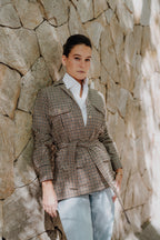 SOBRECAMISA SAFARI FOX BROTHERS (PATA DE GALLO)